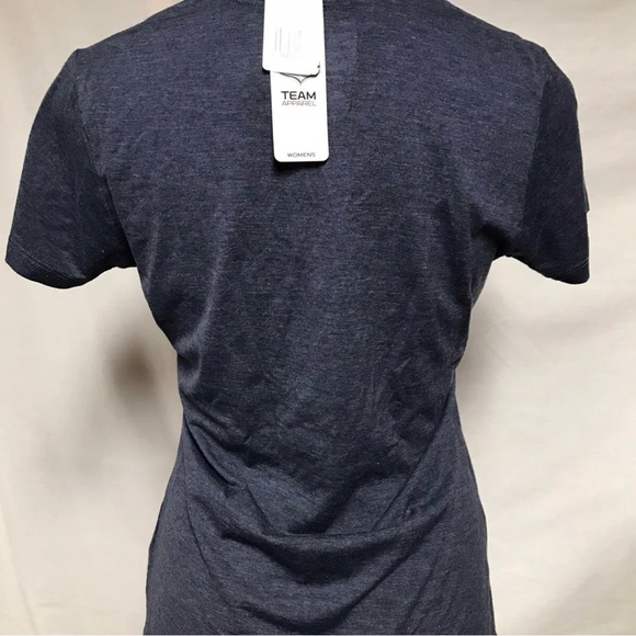 CHICAGO BEARS NFL Team Womens Navy Blue V Neck SS tee shirt Size Med NWT - Picture 3 of 7